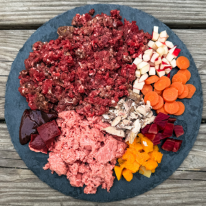🦌 Raw Venison, Turkey and Harvest Veggies Recipe